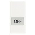 Клавиша с подсвечиваемым символом "OFF", 1 модуль, цвет белый (HD4921LN)